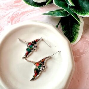 2/$30🌵 Stingray Colorful Swirl Manta Ray Earrings Ocean Beach Boho Jewelry NEW